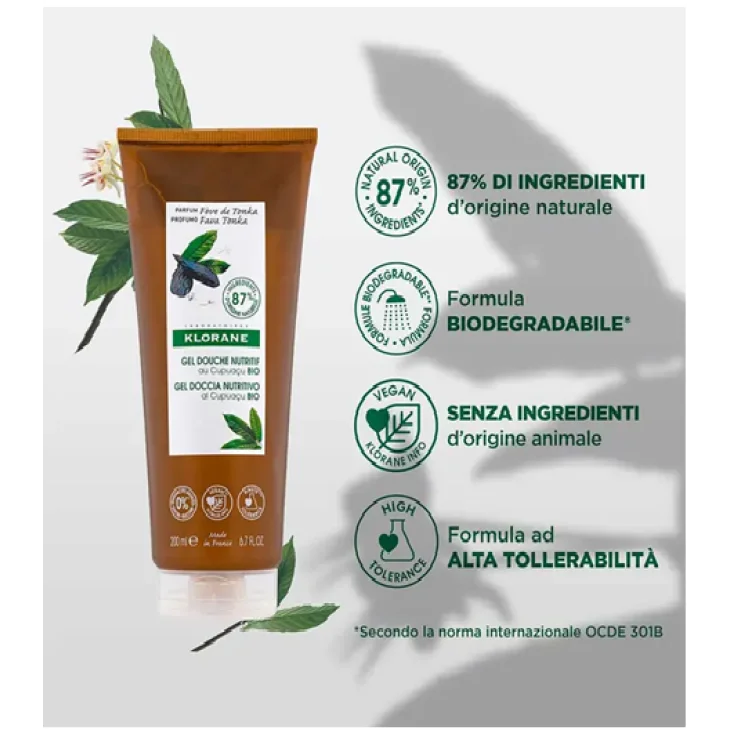 Klorane Gel Doccia al Profumo Fava Tonka 200 ml