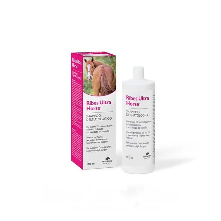 N.B.F. Lanes Ribes Horse Ultra Shampoo-Balsamo Dermatologico Per Cavalli 1000 ml N.B.F. Lanes Ribes Horse Ultra Shampoo-Balsamo Dermatologico Per Cavalli 1000 ml