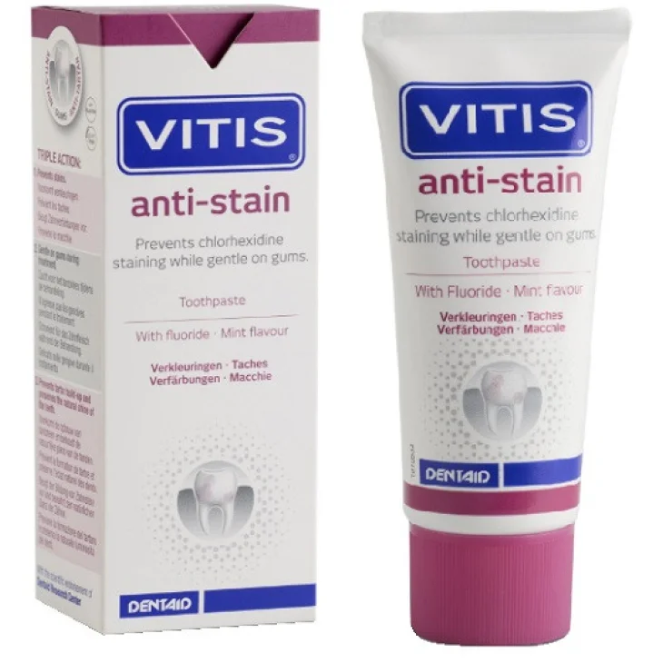 Dentaid Vitis Dentifricio Antimacchia Delicato 50 ml Senza Glutine