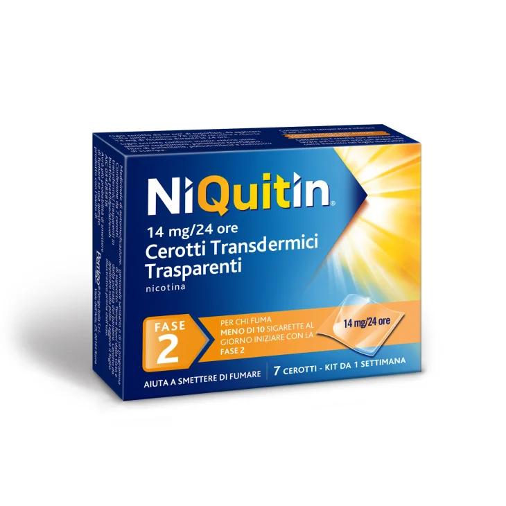 NIQUITIN*7 cerotti transd 14 mg/die NIQUITIN*7 cerotti transd 14 mg/die