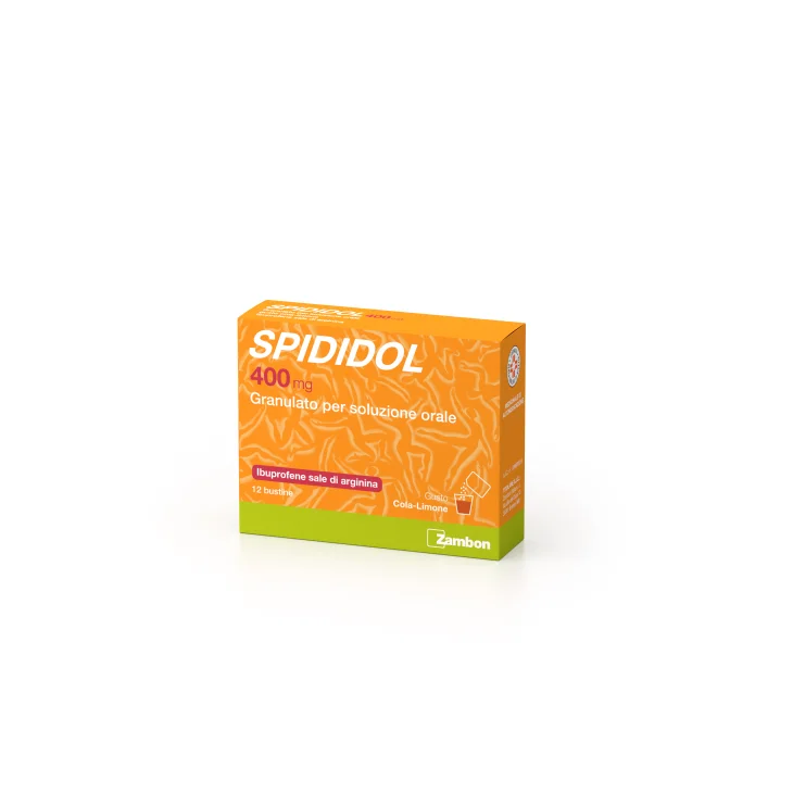 SPIDIDOL*orale grat 12 bust 400 mg aroma cola limone SPIDIDOL*orale grat 12 bust 400 mg aroma cola limone