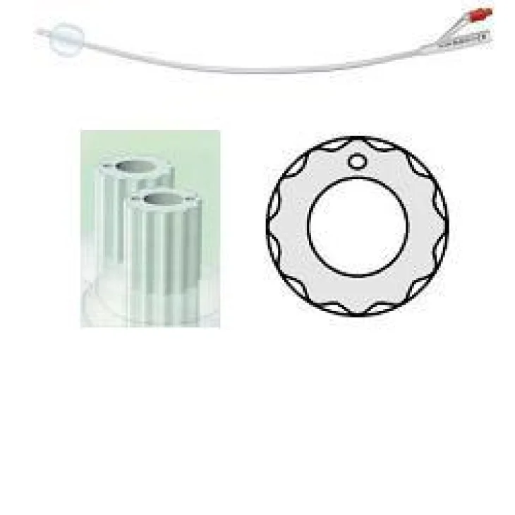 CATETERE VESCICALE IN SILICONE PROFILCATH PLUS SCANALATO 2 VIE CH14 LUNGHEZZA 31 CM PUNTA CILINDRICA 2 FORI CONTRAPPOSTIPALLONCINO 5 ML 1 PEZZO