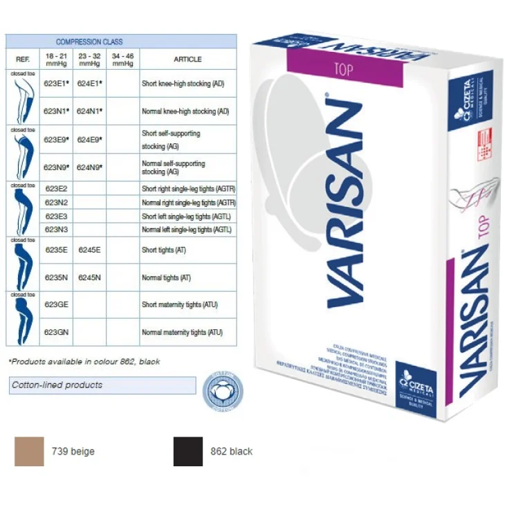 VARISAN TOP CCL 1 COLLANT GESTANTE ATU PC CORTO BEIGE 3 NORMALE