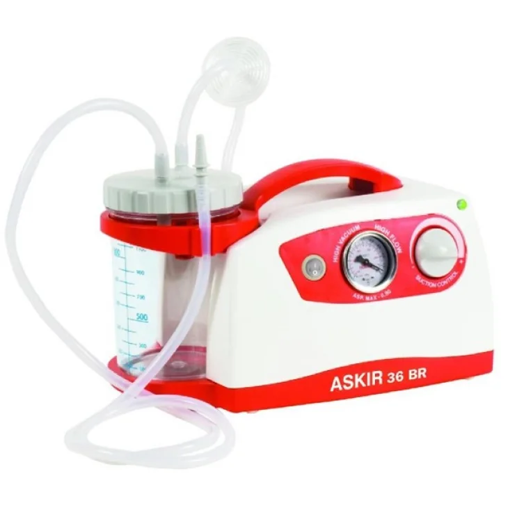 ASPIRATORE CHIRURGICO ASKIR 36BR CON VASO AUTOCLAVE DA 1000ML ASPIRATORE CHIRURGICO ASKIR 36BR CON VASO AUTOCLAVE DA 1000ML