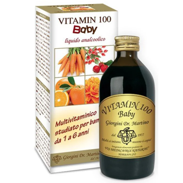 VITAMIN 100 BABY LIQUIDO ANALCOLICO 200 ML VITAMIN 100 BABY LIQUIDO ANALCOLICO 200 ML