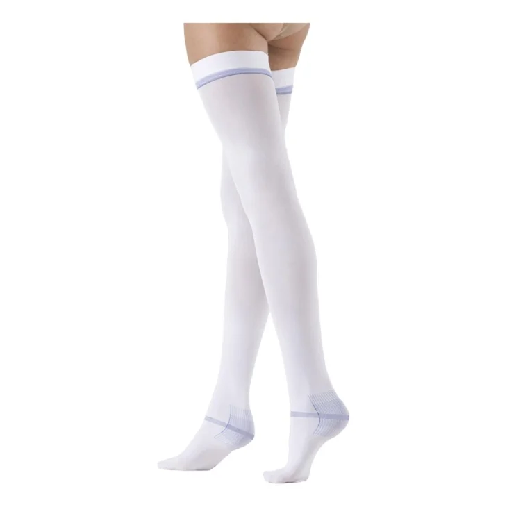 VARISAN ATE 18MMHG CALZA AUTOREGGENTE AG P I COT BIANCO LXL