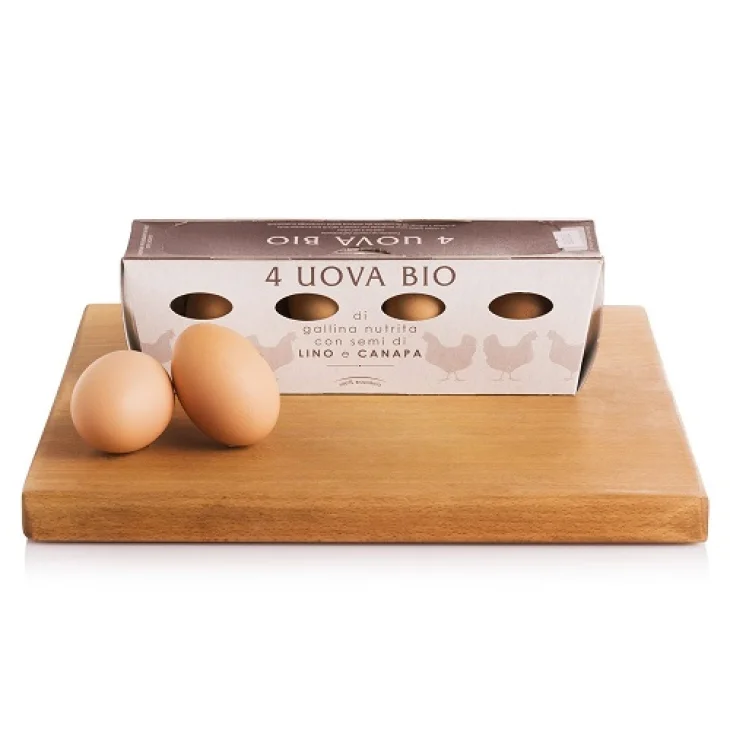 OLIVERO UOVA DI GALLINA NUTRITA CON SEMI DI LINO E CANAPA 4PEZZI