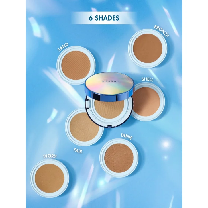 Miamo Second Skin Mesh Fondotinta Cushion con SPF50 Colore Bronze 13,5g
