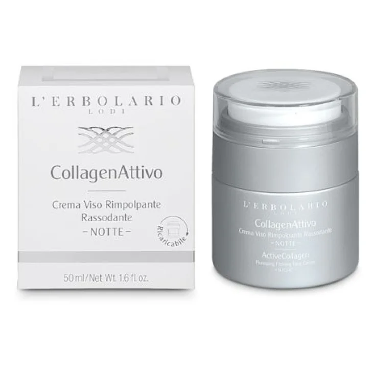 L'Erbolario Collagen Attivo Crema Viso Rimpolpante Rassodante Notte 50 ml