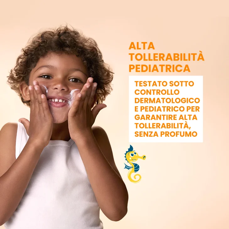 Av&egrave;ne Eau Thermale Latte Bambino Protezione Solare molto alta SPF 50+, Tripla resistenza Acqua sabbia e sudore, Alta tollerabilit&agrave; pelle sensibile, 250ml