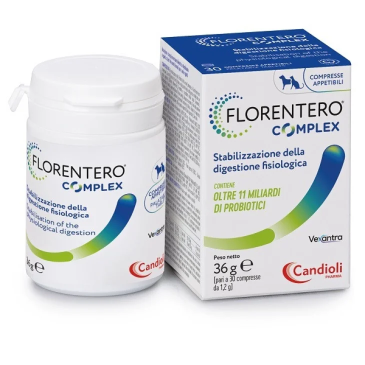 Florentero Complesso Probiotici Digestione Cani Gatti 30 Compresse