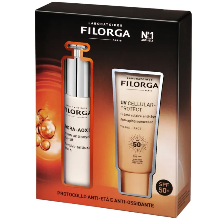 Filorga Coffret Protocollo Anti et&agrave; e Anti Ossidante Hydra AOX Serum 30 ml + UV Cellular Protection SPF50+ 40 ml