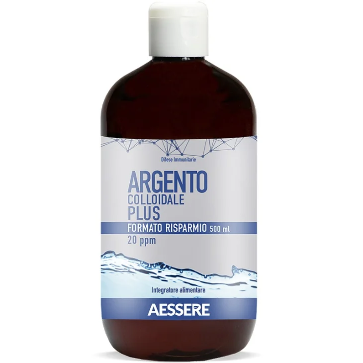 ARGENTO COLLOIDALE PLUS 20PPM 500 ML FORMATO RISPARMIO ARGENTO COLLOIDALE PLUS 20PPM 500 ML FORMATO RISPARMIO