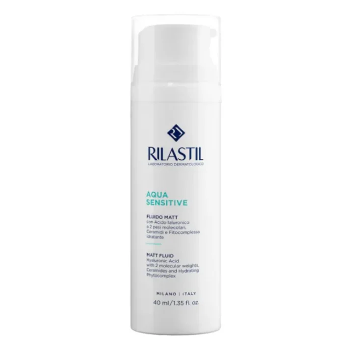Rilastil Aqua Sensitive Fluido Matt Idratante Lenitivo Viso 40 ml Special Price