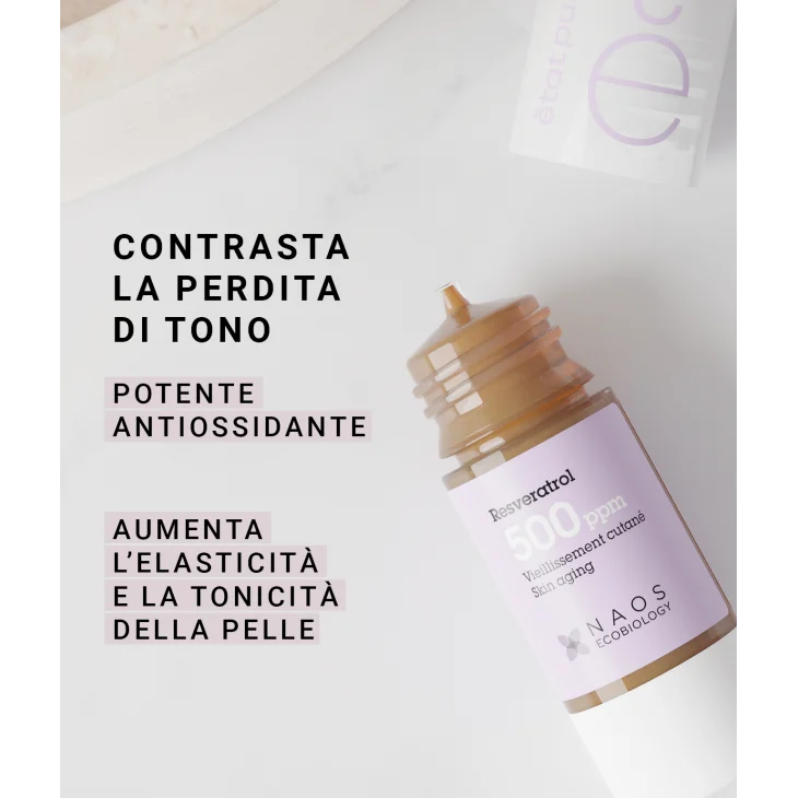 Etat Pur Resveratrolo 500pm Attivo Puro Antiossidante 15 ml Etat Pur Resveratrolo 500pm Attivo Puro Antiossidante 15 ml