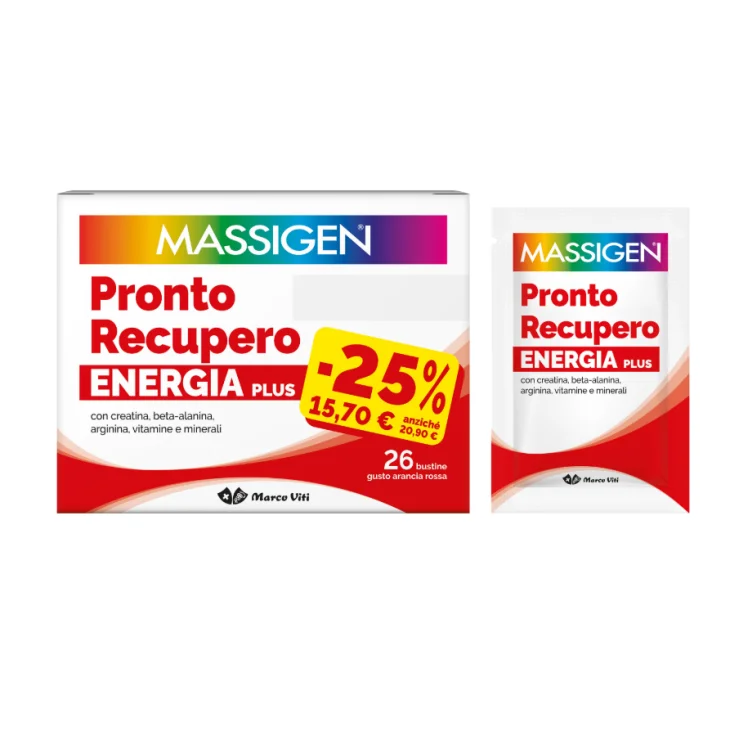 Massigen Pronto Recupero Plus 26 Bustine Promo Massigen Pronto Recupero Plus 26 Bustine Promo