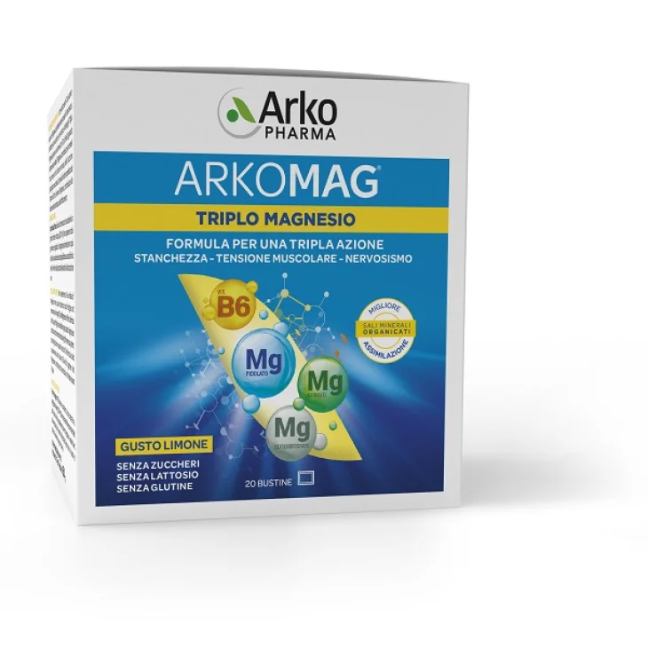 ARKOMAG TRIPLO MAGNESIO 20 BUSTINE ARKOMAG TRIPLO MAGNESIO 20 BUSTINE