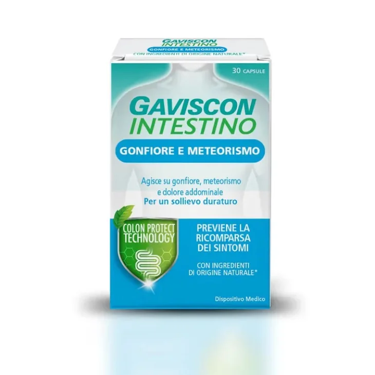 Gaviscon Intestino Gonfiore e Meteorismo Dispositivo Medico 30 Capsule Gaviscon Intestino Gonfiore e Meteorismo Dispositivo Medico 30 Capsule