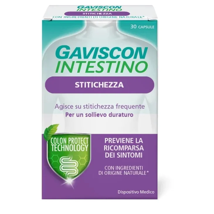 Gaviscon Intestino Stitichezza Dispositivo Medico 30 Capsule Senza Glutine