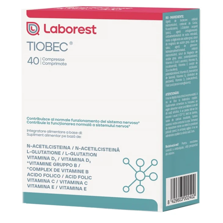 Tiobec Integratore Per Il Sistema Nervoso Fast-Slow 40 Compresse