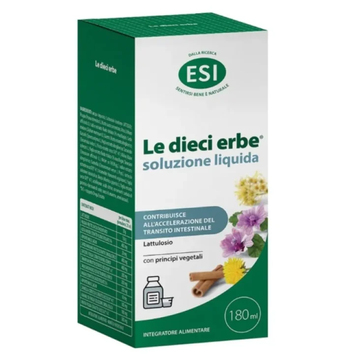ESI Le Dieci Erbe Soluzione Liquida Regolarit&agrave; Transito Intestinale 180 ml