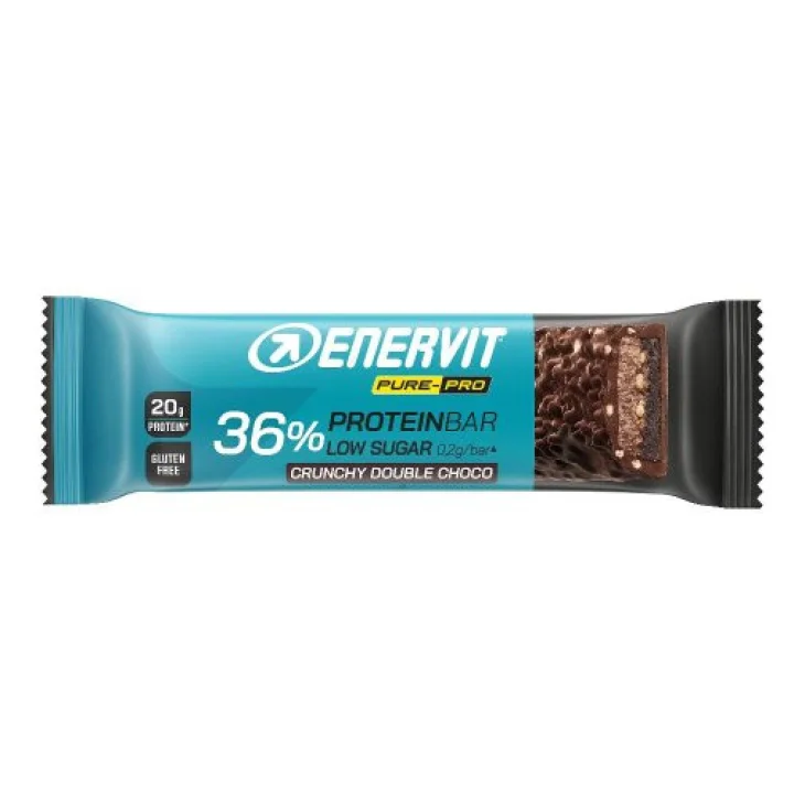 Enervit Barretta Proteica 36% Cioccolato Fondente Senza Glutine 55 g Enervit Barretta Proteica 36% Cioccolato Fondente Senza Glutine 55 g