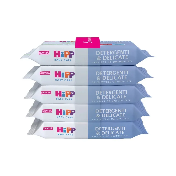 Hipp Salviettine Detergenti&Delicate per Pelle Sensibile Multipack 240 Salviettine Hipp Salviettine Detergenti&Delicate per Pelle Sensibile Multipack 240 Salviettine