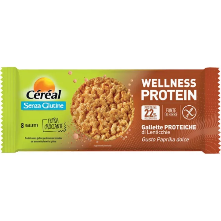 Cereal Gallette Proteiche Di Lenticchie Paprika Dolce Snack Senza Glutine 82 g