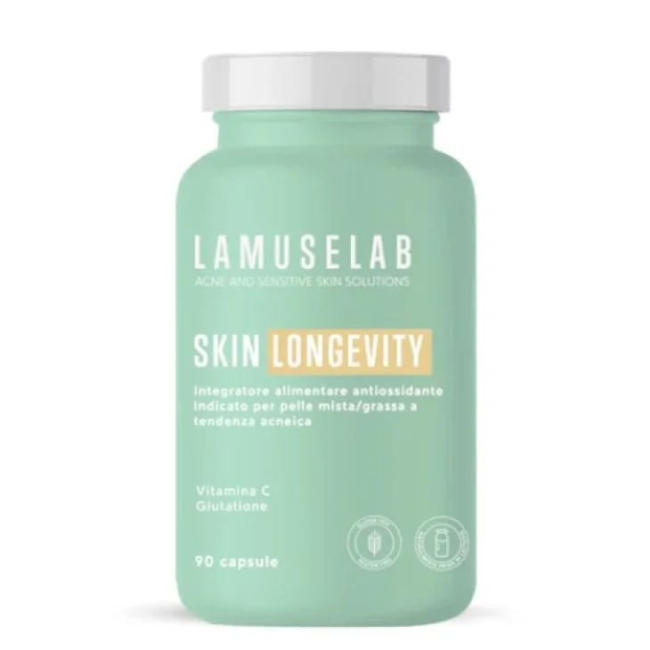 Lamuselab Skin Longevity Integratore Alimentare per Salute la della Pelle 90 Capsule