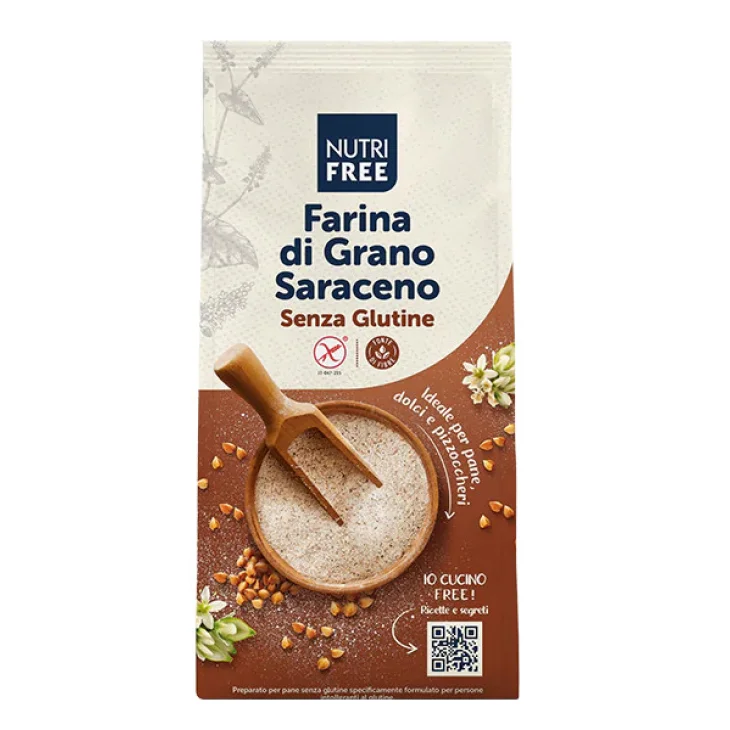 Nutri Free Farina di Grano Saraceno Senza Glutine Mix per Celiaci 1kg