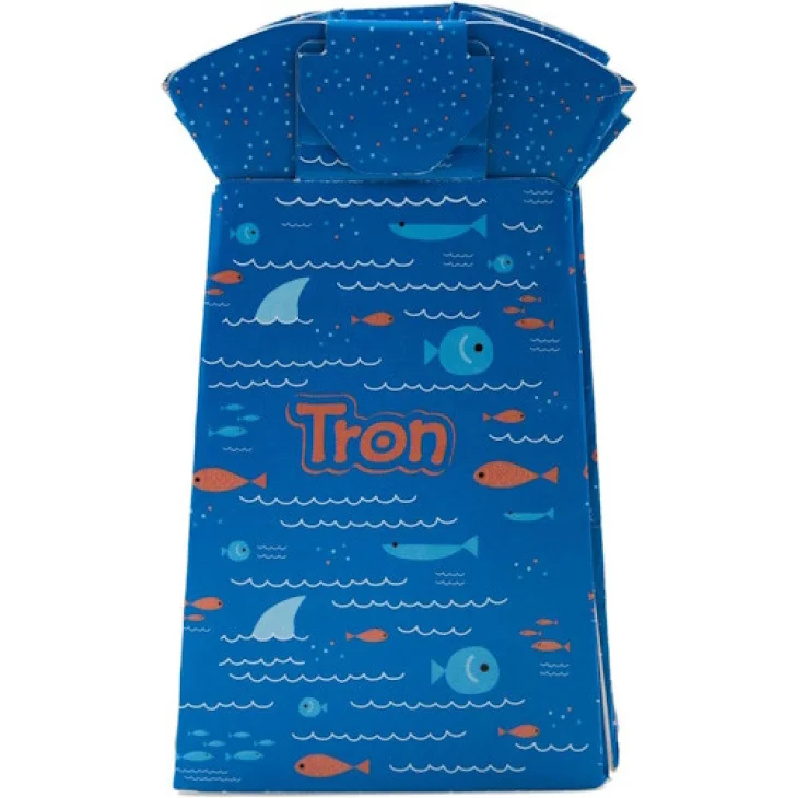 Tron Vasino Usa e Getta Blu con Decorazione Pesciolino