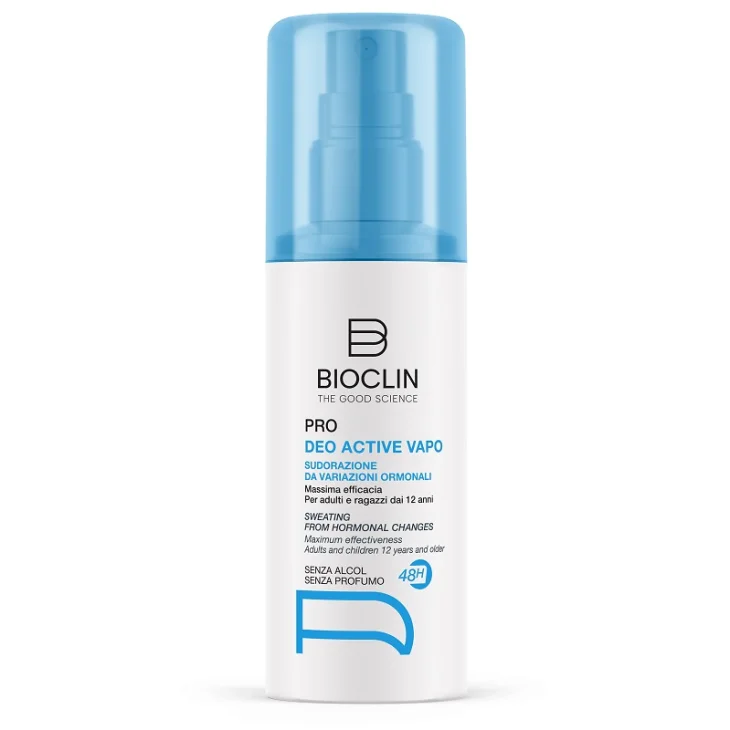 Bioclin Deo Active Vapo Deodorante senza profumo per sudorazione da variazioni ormonali 100ml