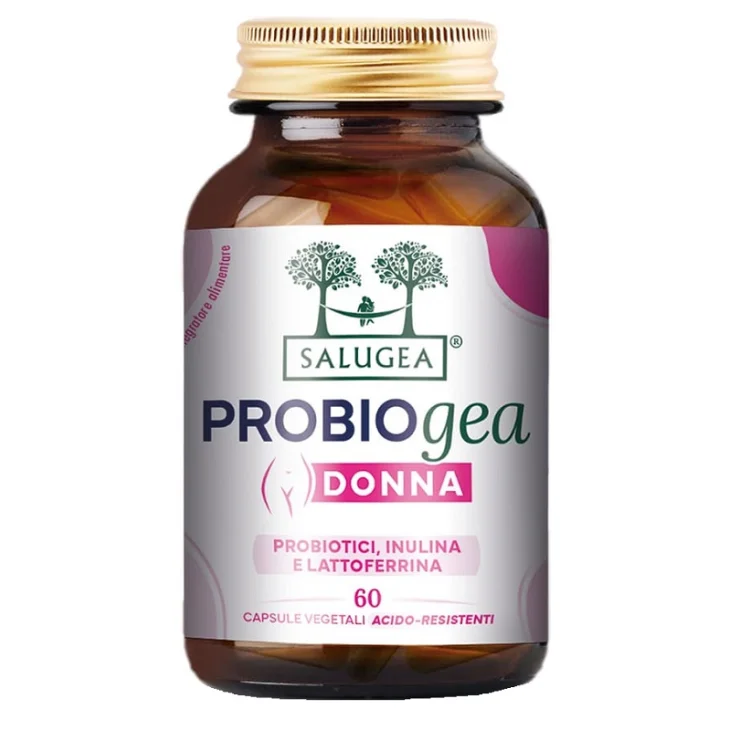 Salugea ProbioGea Donna Integratore Probiotico per la Donna 60 Capsule Vegetali Acido-Resistenti Salugea ProbioGea Donna Integratore Probiotico per la Donna 60 Capsule Vegetali Acido-Resistenti