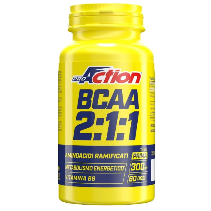 ProAction Fit BCAA 2:1:1 Integratore di Aminoacidi Ramificati 300 compresse