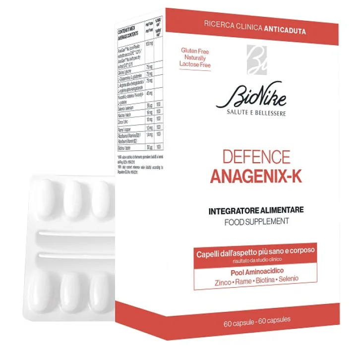 BioNike Defence Anagenix- K Integratore per il Benessere dei Capelli 60 capsule