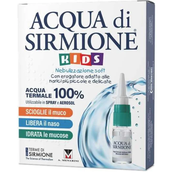Acqua di Sirmione Kids Acqua Termale per l'Igiene Quotidiana del Naso 6 Flaconcini Acqua di Sirmione Kids Acqua Termale per l'Igiene Quotidiana del Naso 6 Flaconcini