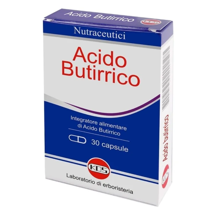 Kos Acido Butirrico Retard Integratore Benessere Intestinale 30 Capsule