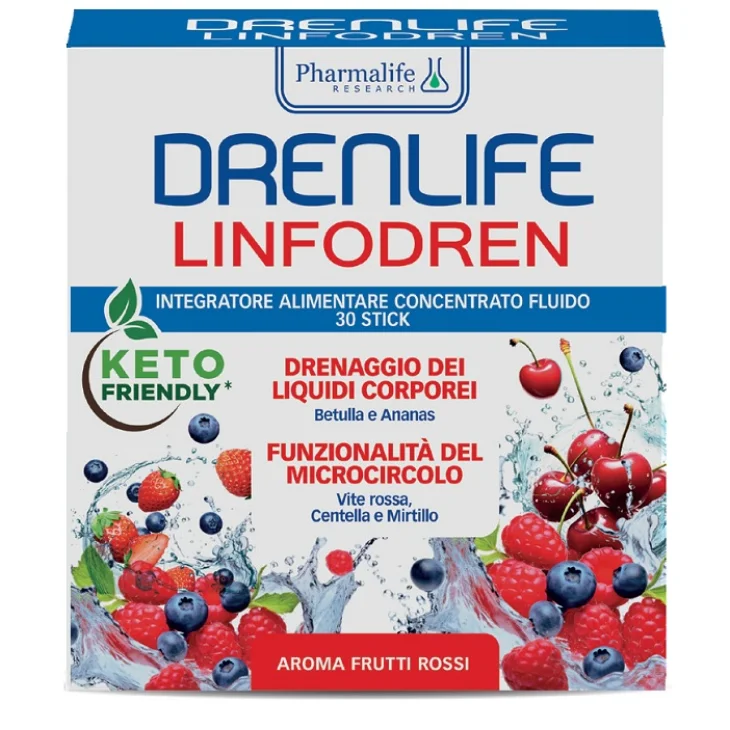 Pharmalife Research Drenlife Linfodren Integratore Alimentare Drenante 30 Stick Pharmalife Research Drenlife Linfodren Integratore Alimentare Drenante 30 Stick
