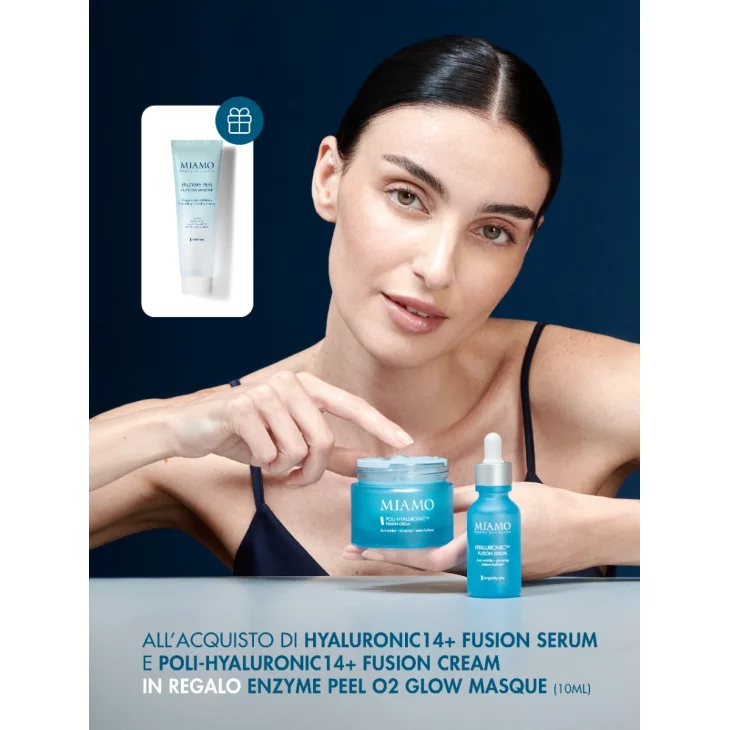 Miamo Hyaluronic14+ Serum 30ml Rimpolpante e Idratante + Fusion Cream Viso Antirughe 5 ml