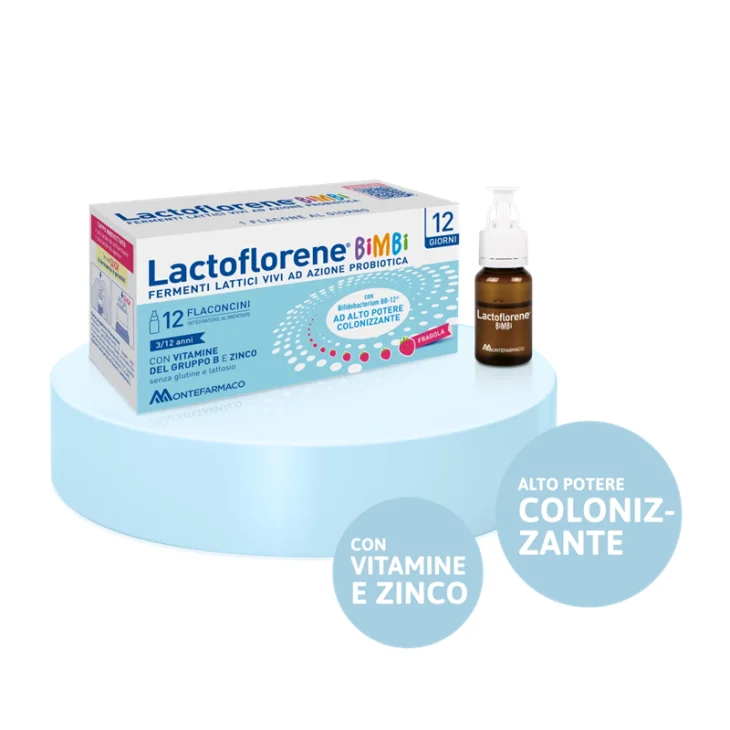 Lactoflorene Bimbi Fermenti Lattivi Vivi Azione Probiotica 12 flaconcini Lactoflorene Bimbi Fermenti Lattivi Vivi Azione Probiotica 12 flaconcini