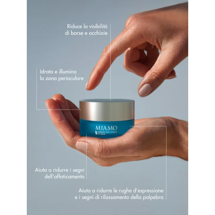 Miamo Supreme Anti Fatigue Eye Cream Crema Contorno Occhi Anti-borse e Occhiaie 15 ml Miamo Supreme Anti Fatigue Eye Cream Crema Contorno Occhi Anti-borse e Occhiaie 15 ml