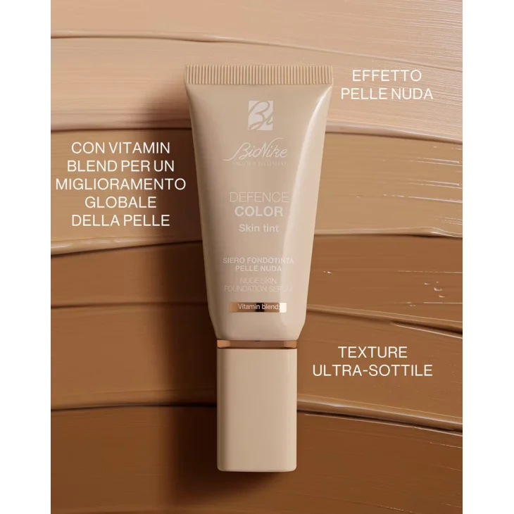 BioNike Defence Color Skin Tint Siero Fondotinta Viso Colore 2.5 Almond 30 ml