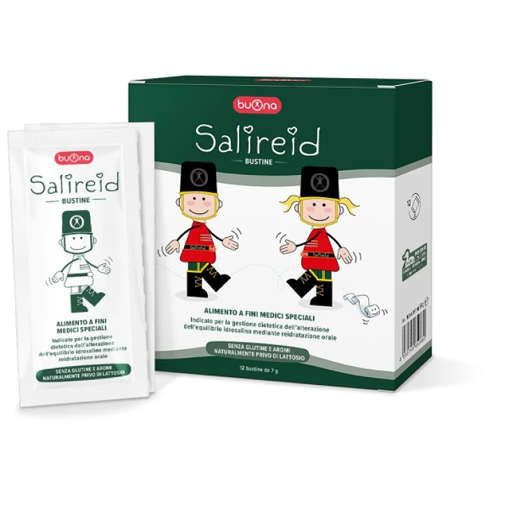 Buona Salireid Alimento Speciale Integratore di Sali Minerali 12 bustine da 7 g