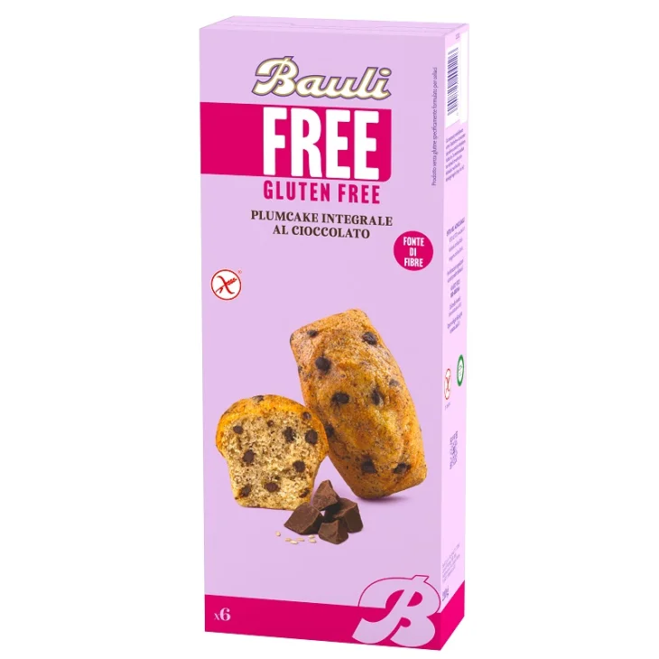 BAULI FREE PLUMCAKE INTEGRALE CIOCCOLATO 6 PEZZI DA 35 G BAULI FREE PLUMCAKE INTEGRALE CIOCCOLATO 6 PEZZI DA 35 G