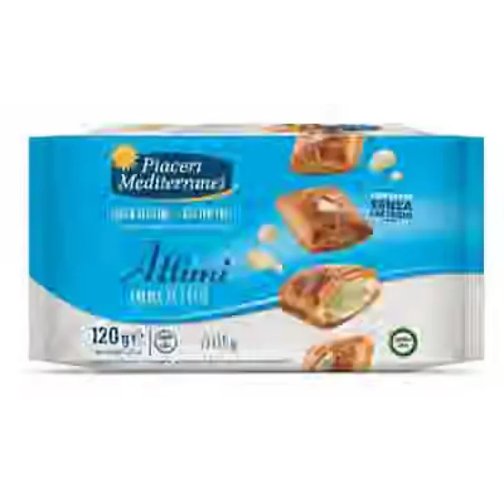 Piaceri Mediterranei Attimi Crema al Latte Dolcetti Senza Glutine e Lattosio 12 Pezzi