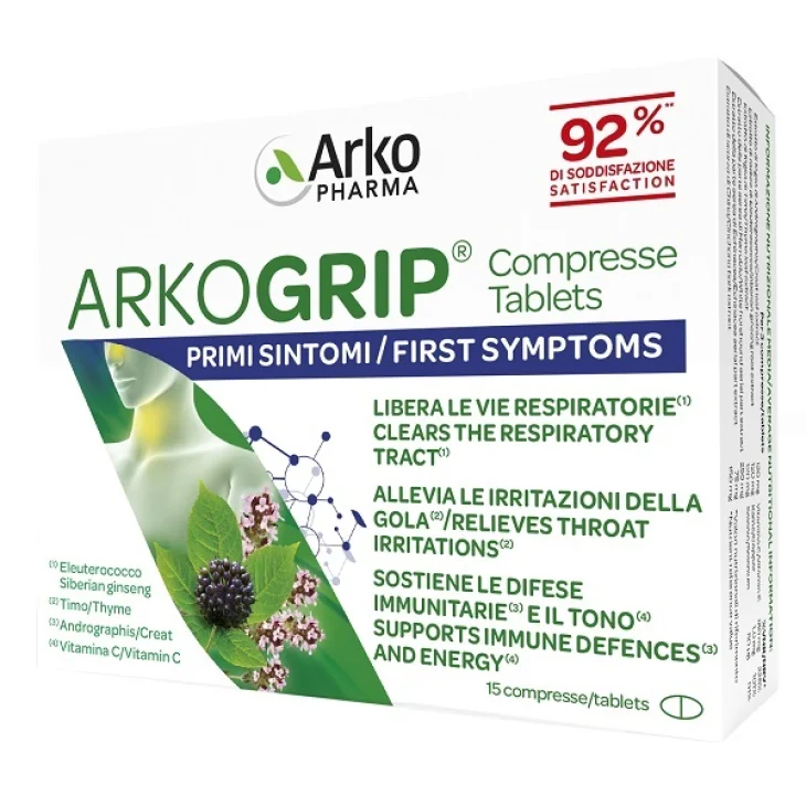 Arkopharma Arkogrip Integratore per le Difese Immunitarie 15 compresse Arkopharma Arkogrip Integratore per le Difese Immunitarie 15 compresse