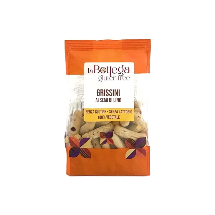 La Bottega Gluten Free Crostini ai Semi di Lino Dorato Senza Glutine 40g