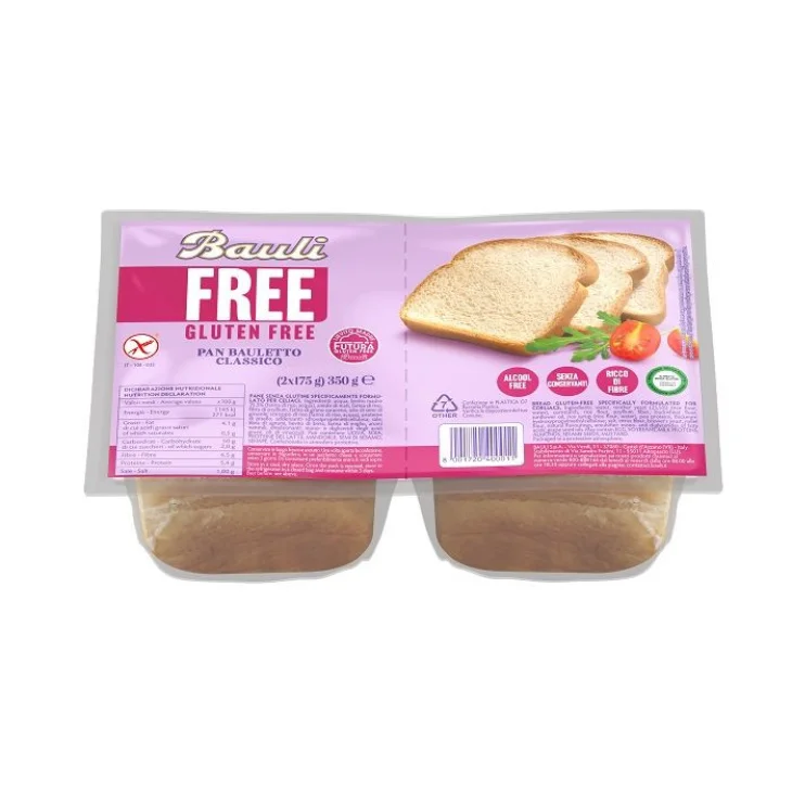 Bauli Pan Bauletto Classico Senza Glutine per Celiaci Ingredienti Naturali
