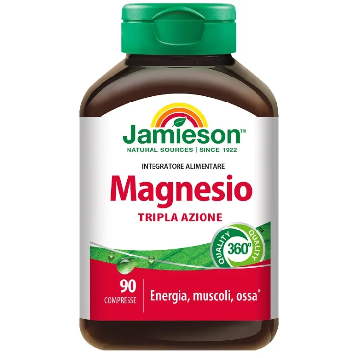 Jamieson Magnesio Tripla Azione Integratore Energizzante 90 compresse