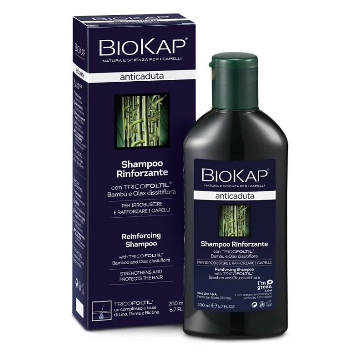 Bios Line Biokap Shampoo Rinforzante Anticaduta Con Tricobiotic 200 ml